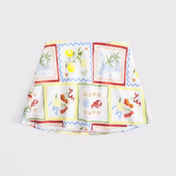 NWT The A&F Sienna Mini Skort in Tile Print - Picture 8 of 8